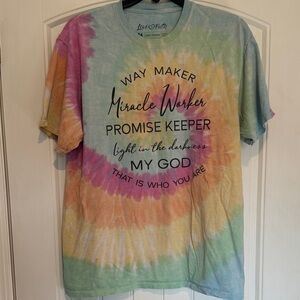 Tie-Dye “Way Maker” T Shirt